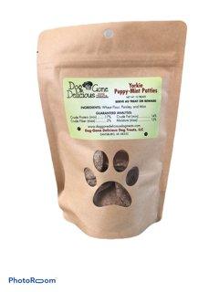 All - Natural Handmade Mint Patties Dog Treats for Yorkie Puppies by Dog Gone Delicious - Dog Hugs Cat