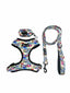 Attitude Collection: Graffiti Edition Bundle - Adjustable Harness, Comfort Leash, and Poop Bag - Dog Hugs Cat