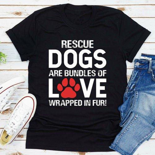 Bundles of Love T-Shirt - Dog Hugs Cat