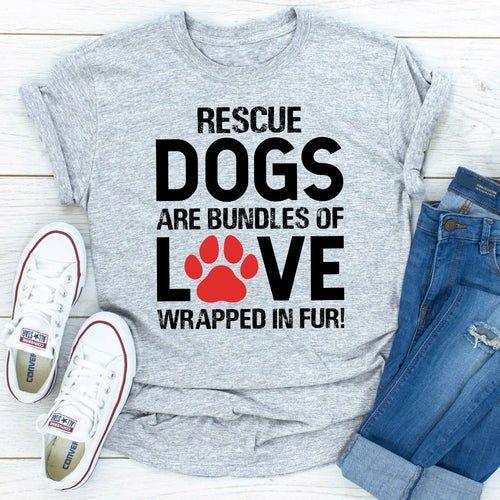 Bundles of Love T-Shirt - Dog Hugs Cat