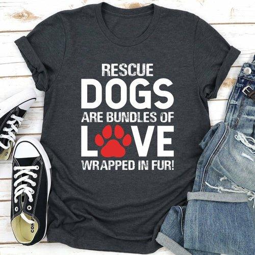 Bundles of Love T-Shirt - Dog Hugs Cat