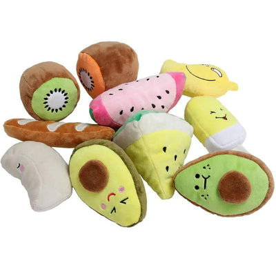 Vibrant Interactive Fruit Pet Toys