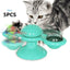 Catnip Spin & Scratch Toy: Interactive Multi - Function Windmill Toy For Cats - Dog Hugs Cat