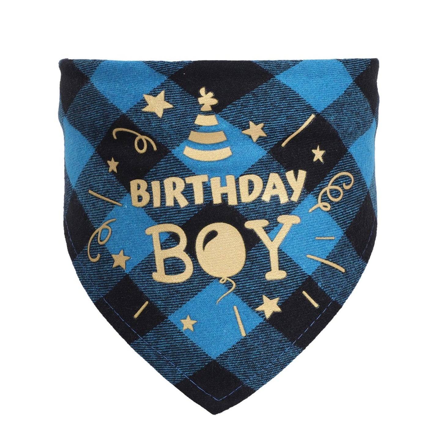 Checkered Cotton Pet Scarf - Stylish Birthday Party Accessory For Cats And Dogs - Dog Hugs Cat