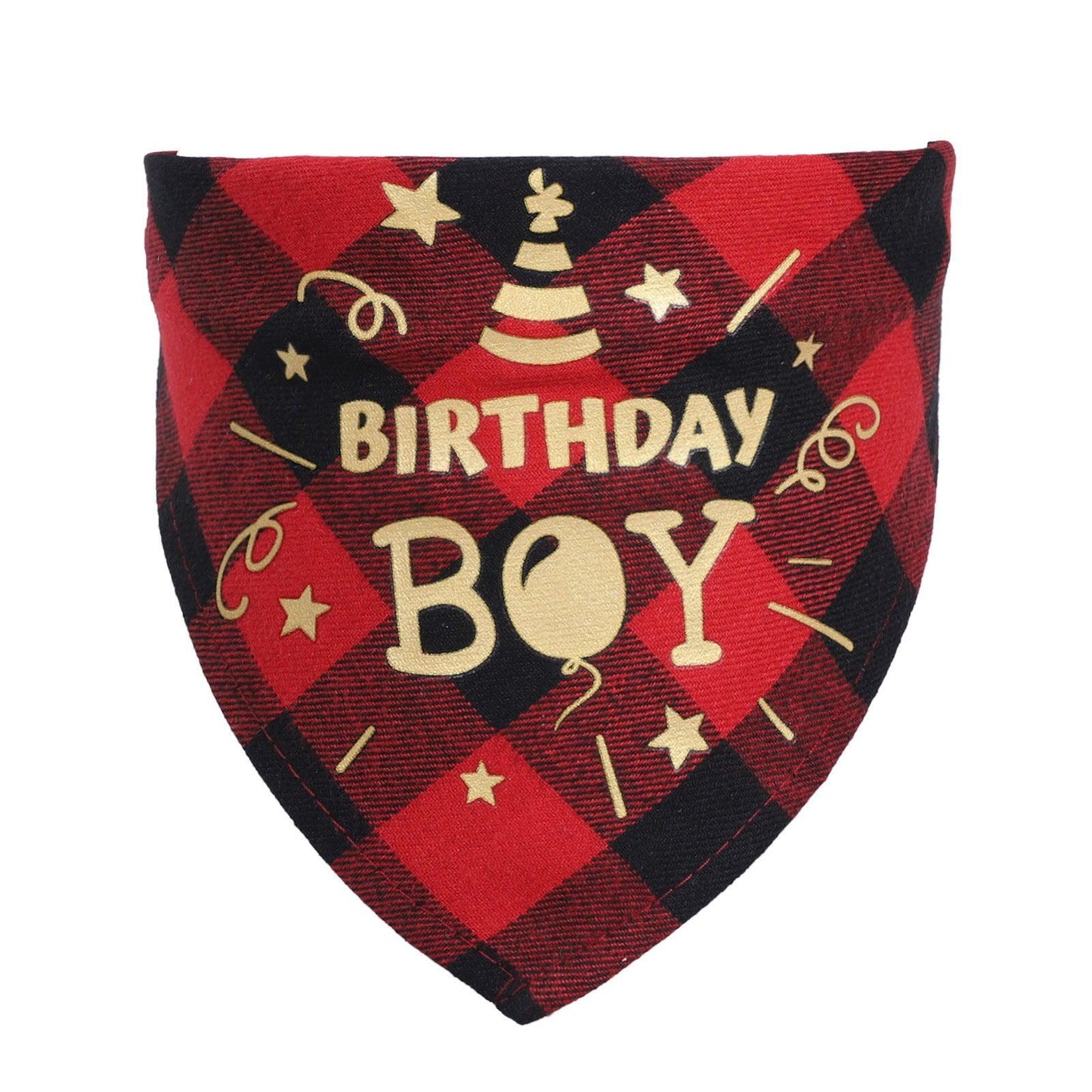 Checkered Cotton Pet Scarf - Stylish Birthday Party Accessory For Cats And Dogs - Dog Hugs Cat