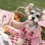 Checkered Summer Dog Shirt: Stylish And Breathable For Small Dogs - Dog Hugs Cat