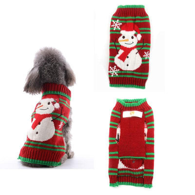 Christmas Pompom Festive Dog Sweater - Dog Hugs Cat