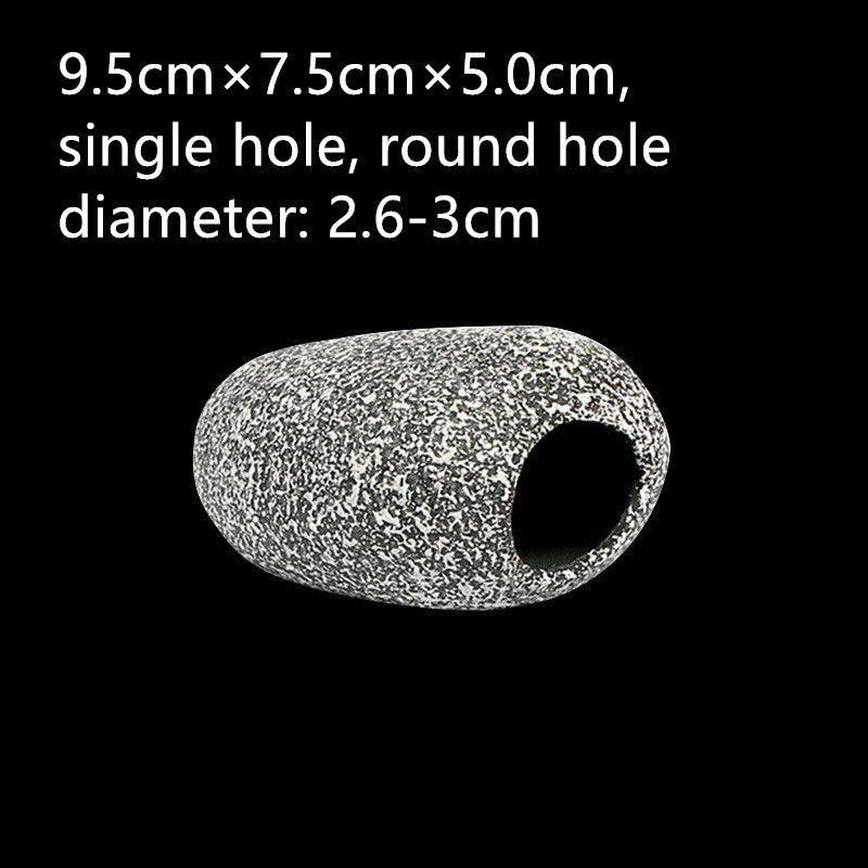 Cichlid Tin Aquarium Stone Decorations: Small, Medium, Large, And Extra - Large Sizes For Ponds, Shrimp Farms, And More - Dog Hugs Cat