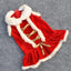 Classic Festive Red Velvet Skirt For Pet Fashionistas - Dog Hugs Cat