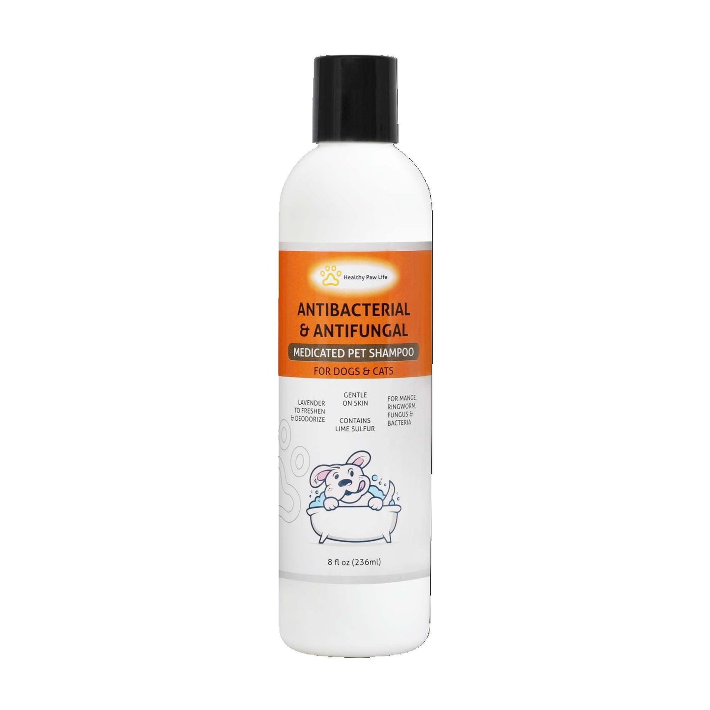 Classic's Lime Sulfur Medicated Pet Shampoo - Soothe Itchy Skin & Combat Infections with Natural Ingredients - Dog Hugs Cat