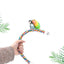 Climbing Rope Birdcage Accessory: Parrot Standing Pole Ladder Stick - Dog Hugs Cat