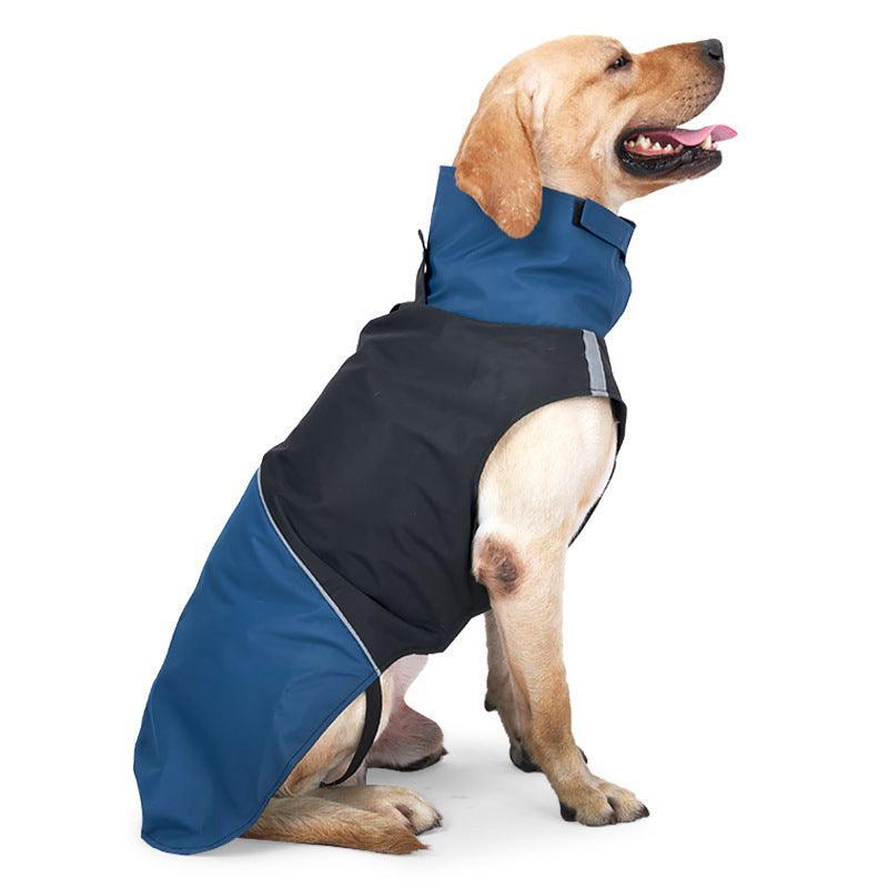 Colorblock Reflective Dog Raincoat - Waterproof Pet Jacket - Dog Hugs Cat