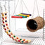 Colorful Wood Parrot Playground: Swing, Climb, And Play! - Dog Hugs Cat