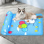 Cool Breeze Pet Comfort Mat: Breathable Cooling Pad With Pillow For Dogs And Cats - Dog Hugs Cat