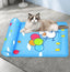 Cool Breeze Pet Comfort Mat: Breathable Cooling Pad With Pillow For Dogs And Cats - Dog Hugs Cat