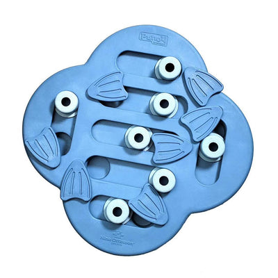 Cool Extreme Leaky Dog Toy - Seven Links Blue - Dog Hugs Cat