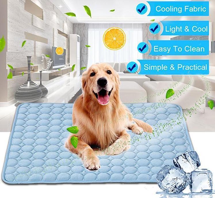 Coolpaws Pet Ice Silk Cooling Pad - Dog Hugs Cat