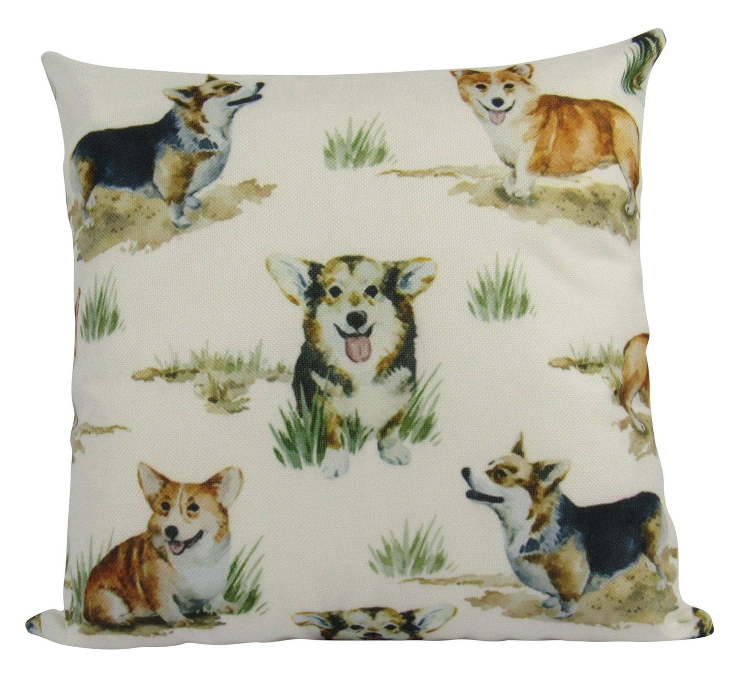 Corgi Family Pillow Coverornment - Dog Hugs Cat