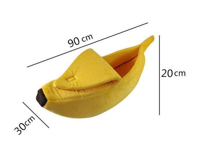 Cozy Banana Dog Bed - The Ultimate Snuggle Spot For Your Furry Friend - Dog Hugs Cat