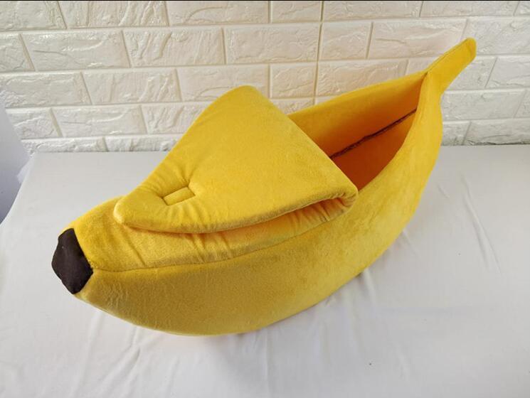 Cozy Banana Dog Bed - The Ultimate Snuggle Spot For Your Furry Friend - Dog Hugs Cat