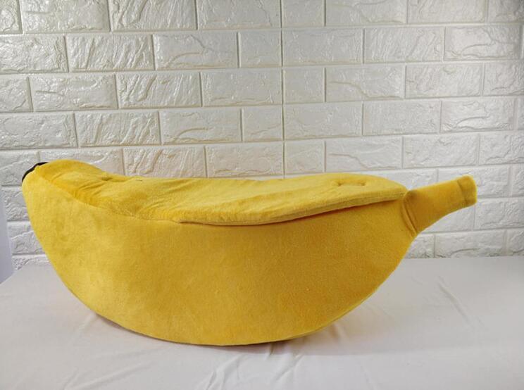 Cozy Banana Dog Bed - The Ultimate Snuggle Spot For Your Furry Friend - Dog Hugs Cat