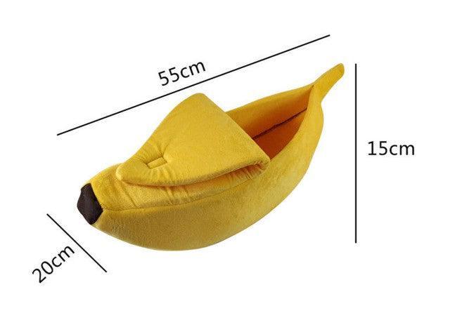 Cozy Banana Dog Bed - The Ultimate Snuggle Spot For Your Furry Friend - Dog Hugs Cat