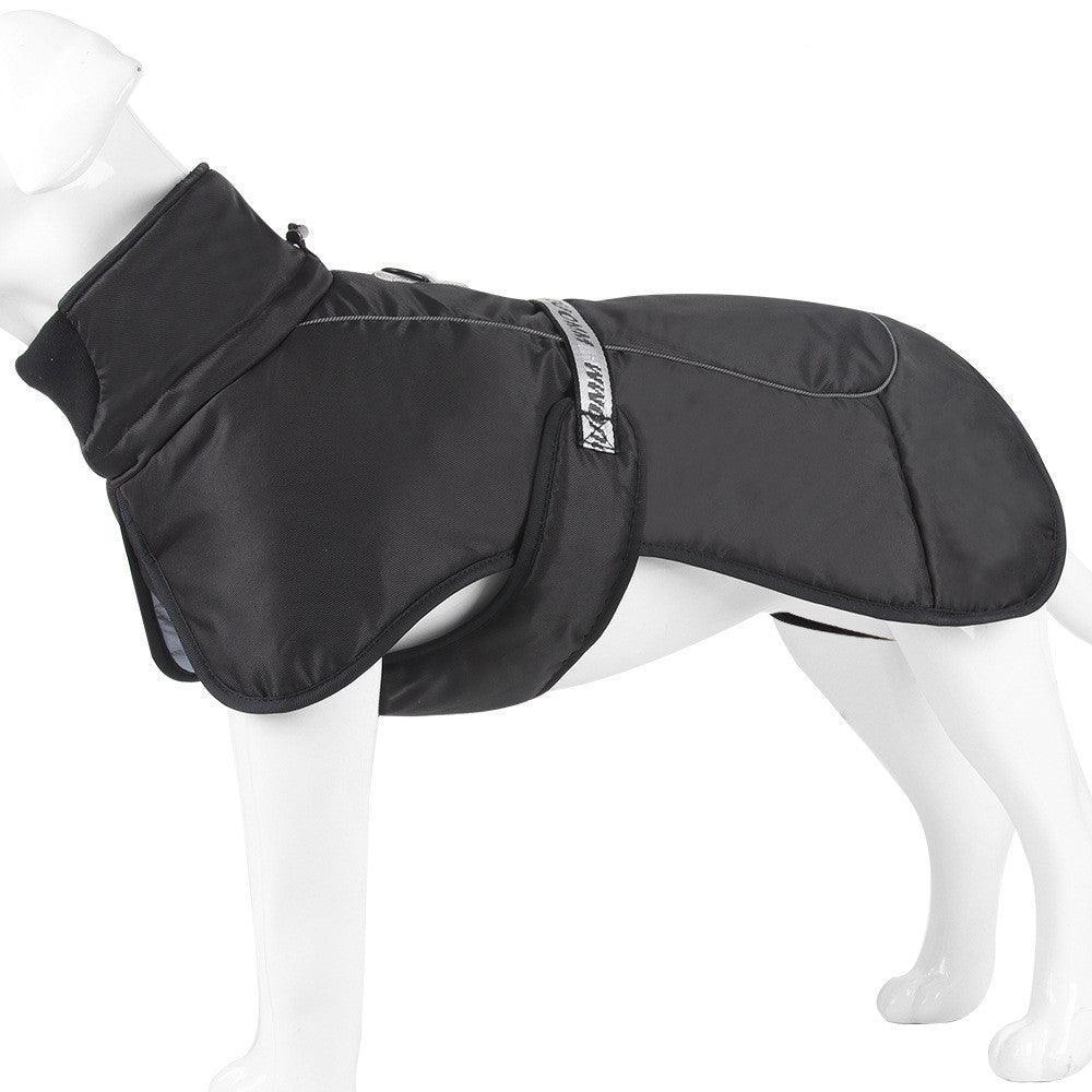 Cozy Canine Cloak: Stylish And Warm Pet Winter Wear With Reflective Safety - Dog Hugs Cat