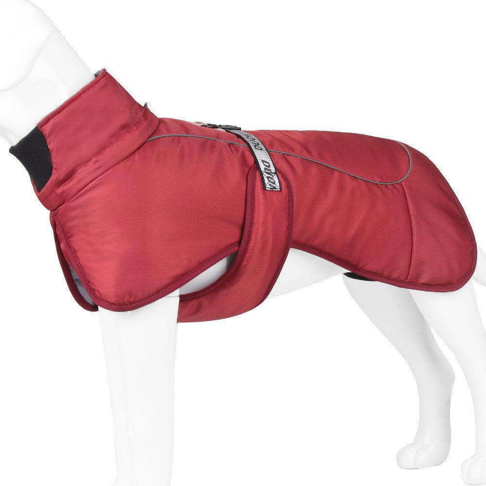 Cozy Canine Cloak: Stylish And Warm Pet Winter Wear With Reflective Safety - Dog Hugs Cat