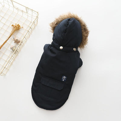 Cozy Canine Cotton Hooded Coat - Dog Hugs Cat