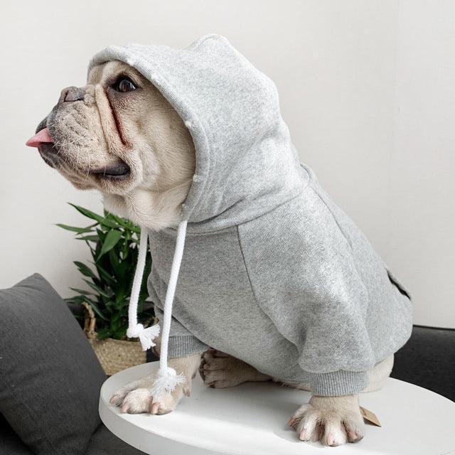 Cozy Canine Fleece Hoodie: Stylish Comfort For Your Furry Friend - Dog Hugs Cat