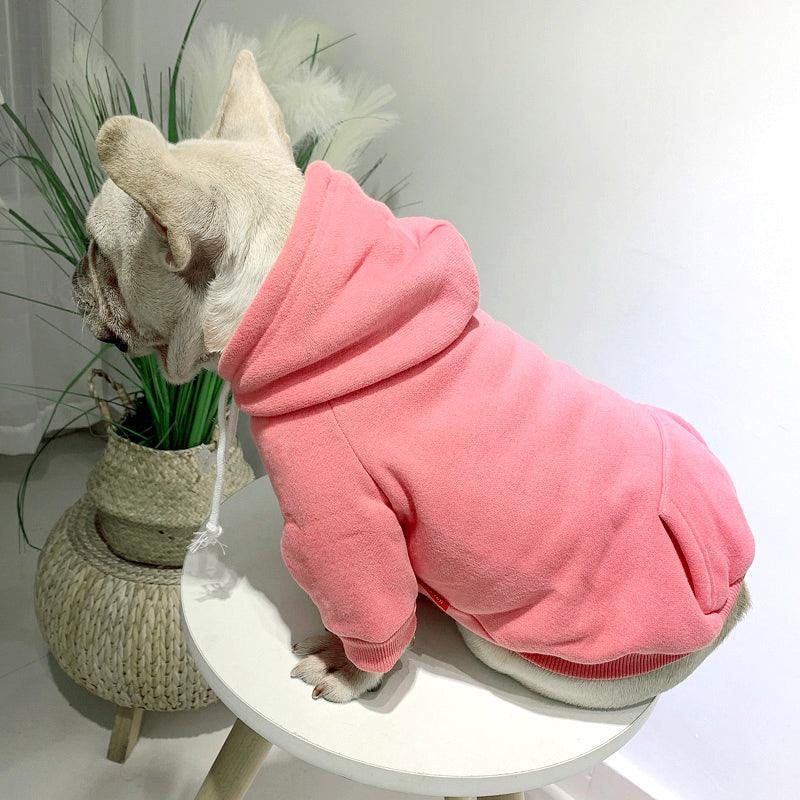 Cozy Canine Fleece Hoodie: Stylish Comfort For Your Furry Friend - Dog Hugs Cat