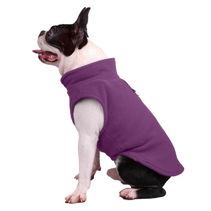 Cozy Canine Fleece Jumpsuit - Dog Hugs Cat