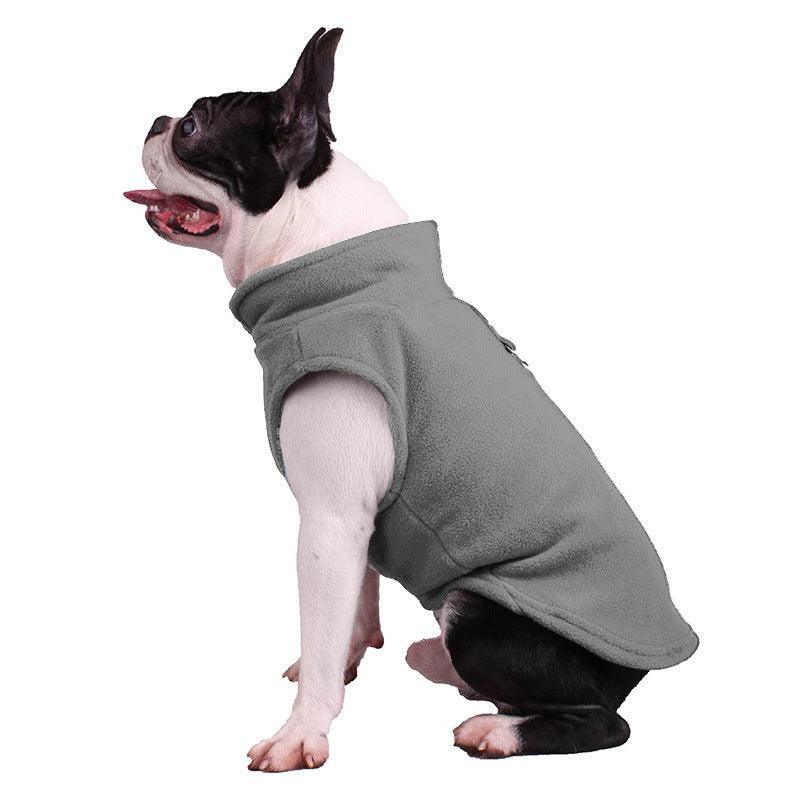 Cozy Canine Fleece Jumpsuit - Dog Hugs Cat