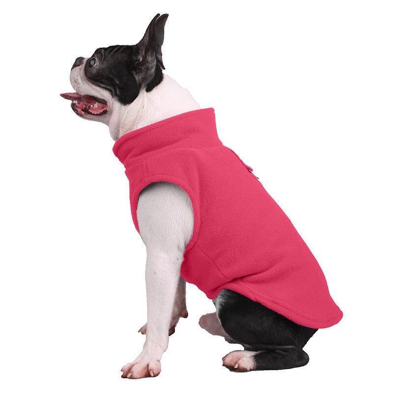 Cozy Canine Fleece Jumpsuit - Dog Hugs Cat