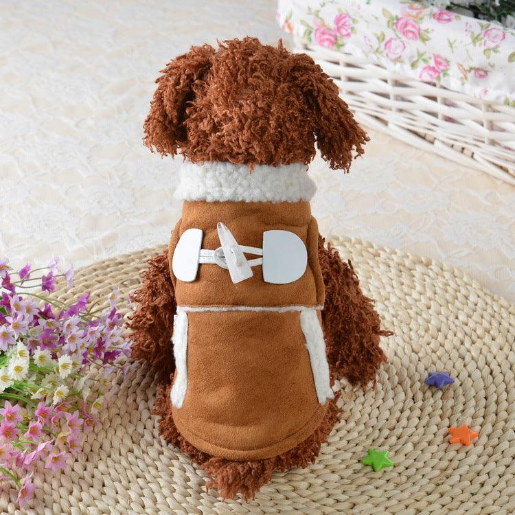 Cozy Canine Lamb Velvet Dog Costume - Dog Hugs Cat