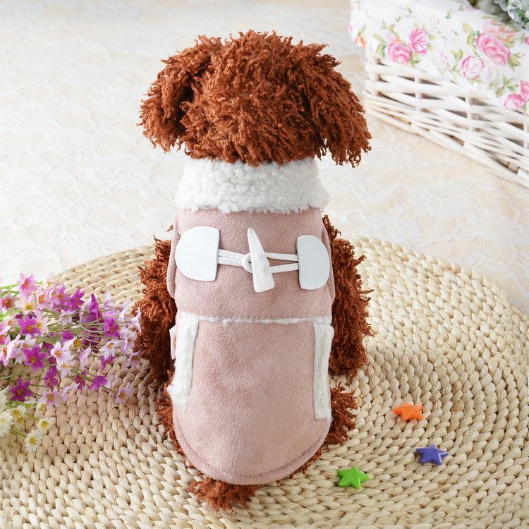 Cozy Canine Lamb Velvet Dog Costume - Dog Hugs Cat