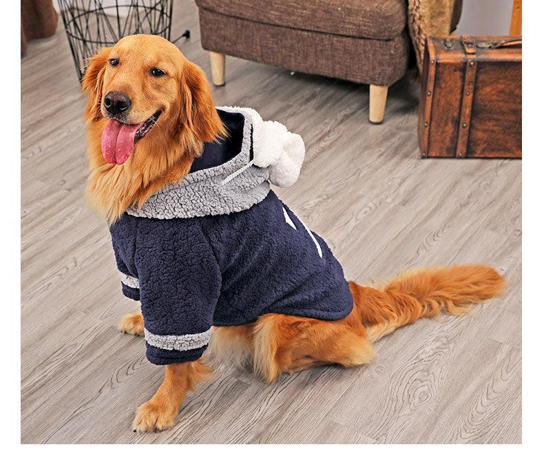 Cozy Canine Winter Coat For Large Dogs - Dog Hugs Cat