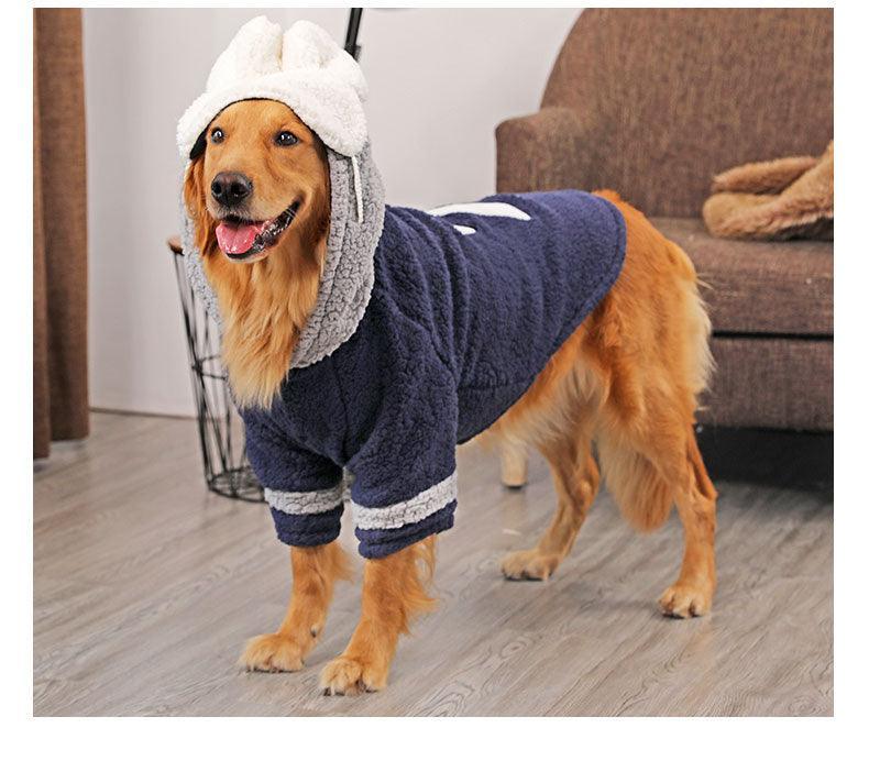 Cozy Canine Winter Coat For Large Dogs - Dog Hugs Cat