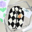 Cozy Checkerboard Plush Pet Vest - Warm Cotton Jacket For Cats And Dogs - Dog Hugs Cat