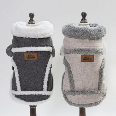 Cozy Chic Winter Dog Jacket - Stylish And Warm Pet Coat For French Bulldogs - Dog Hugs Cat