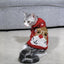 Cozy Christmas Pet Sweater: Festive Knitted High Collar Clothes For Dogs And Cats - Dog Hugs Cat