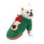 Cozy Christmas Pet Sweater With Velvet Print - Dog Hugs Cat