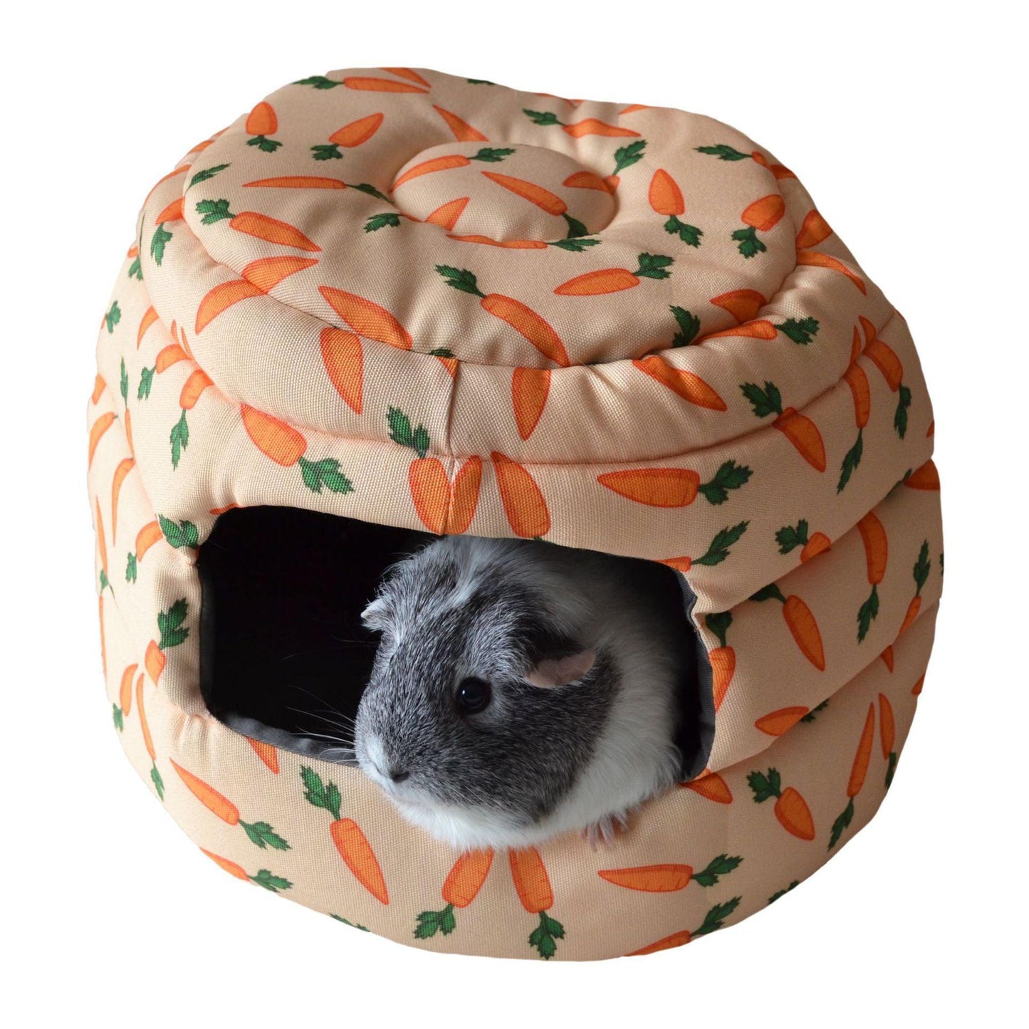 Cozy Cotton Bunny Guinea Pig Winter Nest - Dog Hugs Cat