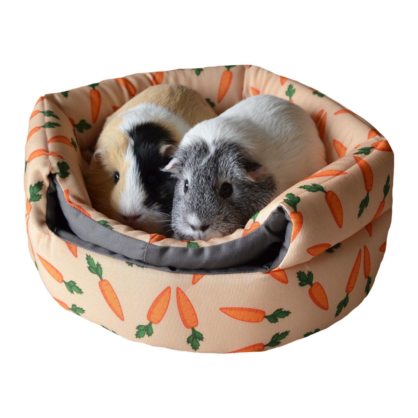 Cozy Cotton Bunny Guinea Pig Winter Nest - Dog Hugs Cat