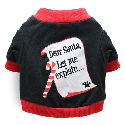 Cozy Cotton Christmas Pet Dog T-Shirt - Festive Attire For All Sizes! - Dog Hugs Cat