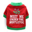 Cozy Cotton Christmas Pet Dog T-Shirt - Festive Attire For All Sizes! - Dog Hugs Cat