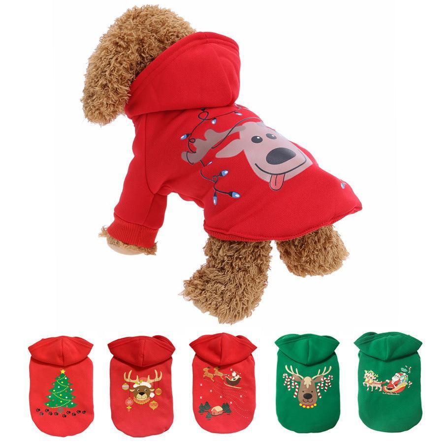 Cozy Cotton Dog Christmas Sweater - Festive Attire For Your Furry Friend - Dog Hugs Cat