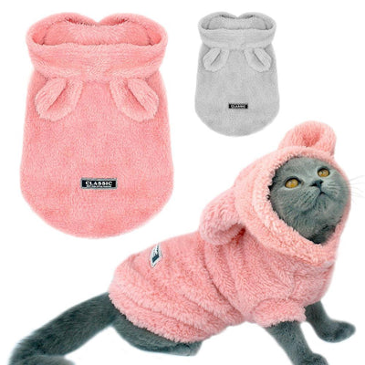 Cozy Cotton Dog Coat - Dog Hugs Cat