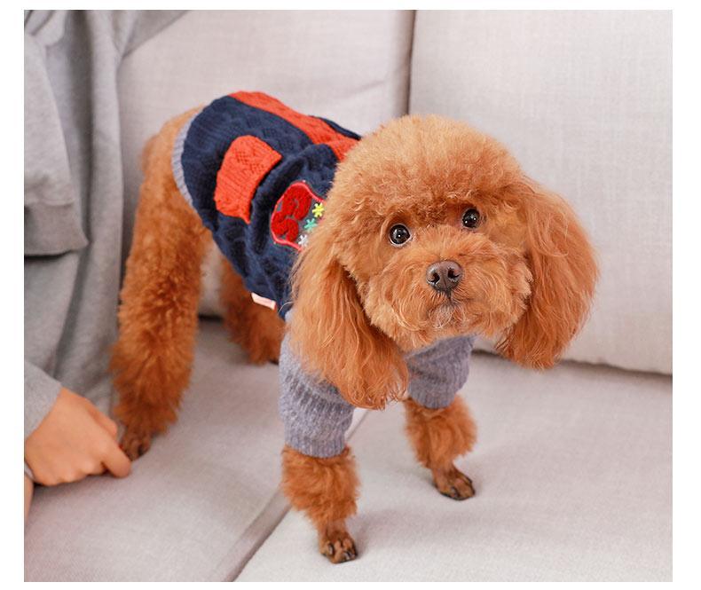 Cozy Cotton Dog Sweater - Dog Hugs Cat