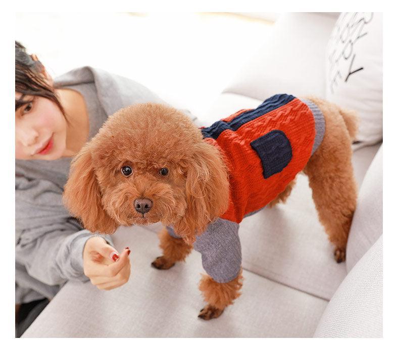 Cozy Cotton Dog Sweater - Dog Hugs Cat